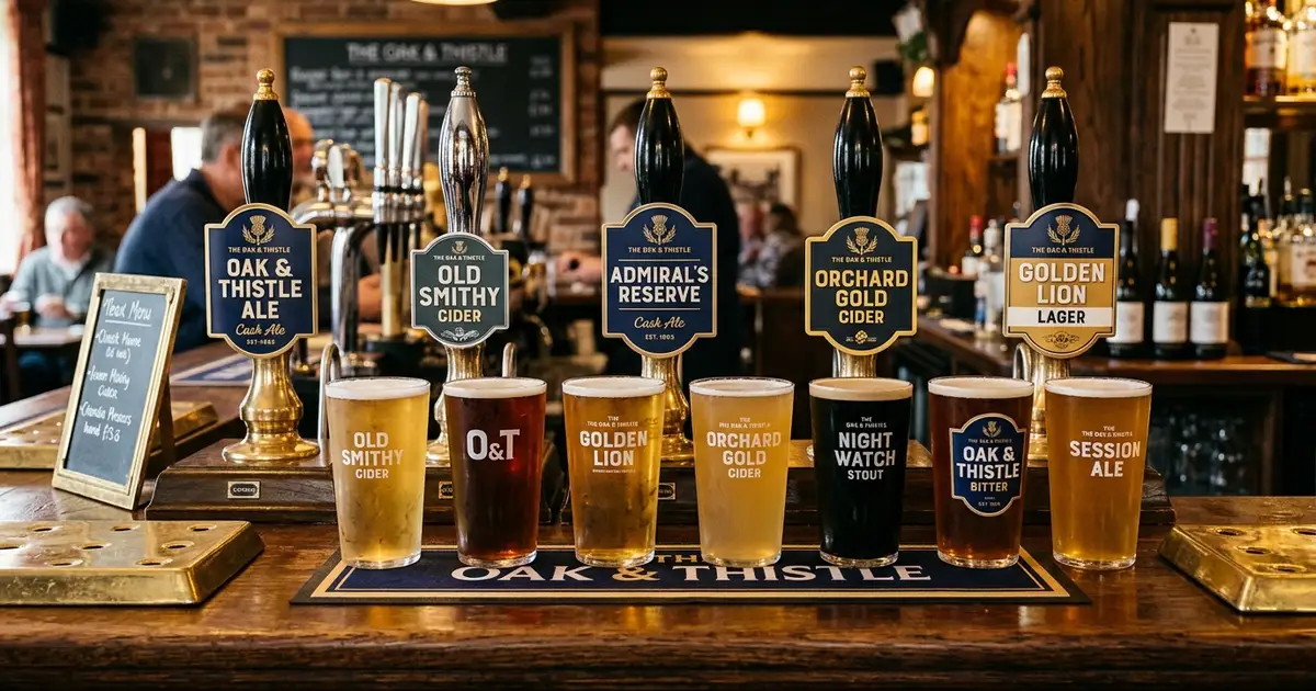 Wetherspoons Drinks Menu menu